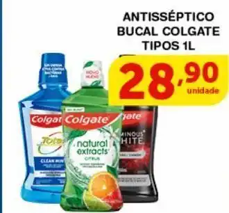 Roldão Antissético bucal colgate tipos 1l oferta