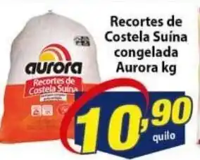 Vencedor Atacadista Recortes de Costela Suina Congelada Aurora 1kg oferta