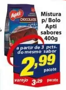 Mistura p/ Bolo Apti Sabores 400g