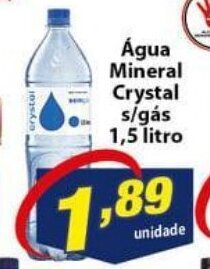 Vencedor Atacadista Agua Mineral Crystal s/gas 1.5L oferta