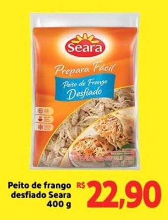 Extra Supermercado Peito de Frango Desfiado Seara 400g oferta
