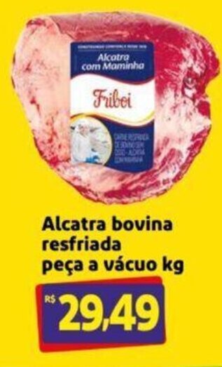 Extra Supermercado Alcatra Bovina Resfriada Peça a vácuo 1kg oferta