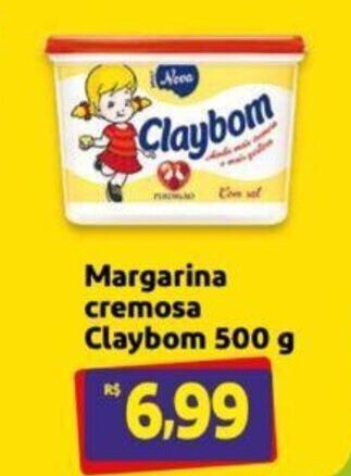 Extra Supermercado Margarina Cremosa Claybom 500g oferta