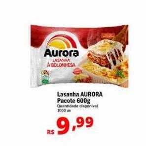 Althoff Supermercados Lasanha aurora pacote oferta