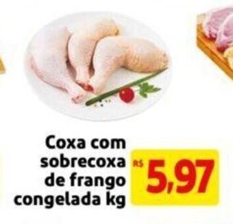 Extra Supermercado Coxa com Sobrecoxa de frango Congelada 1kg oferta