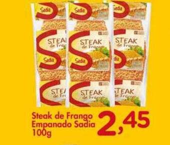 Confiança Supermercados Steak de frango empanado sadia oferta