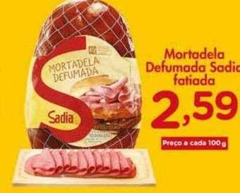 Confiança Supermercados Mortadela defumada sadia fatiada oferta