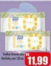 Proença Supermercados Toalhas umedecidas uni baby oferta