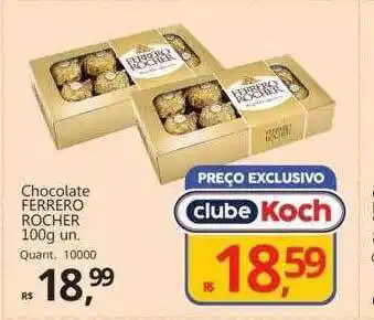 Supermercados Koch Chocolate ferrero rocher oferta