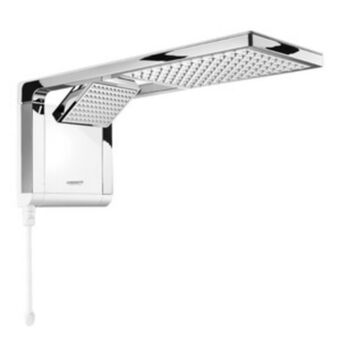 Leroy Merlin Chuveiro eletrônico 220v 7800w branco e cromado acqua duo ultra lorenzetti oferta