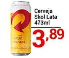 X Supermercados Cerveja skol lata oferta