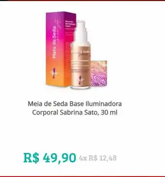 Meia de seda bse iluminadora corporal sabrina sato 30 ml