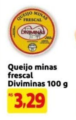 Extra Supermercado Queijo Minas Frescal Diviminas 100g oferta