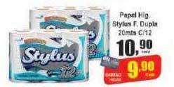 Higa's Supermercado Papel hig stylus f. dupla 20mts c-12 oferta