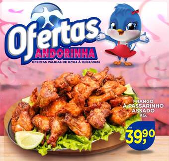 Andorinha Hipermercado Frango à passarinho assado oferta
