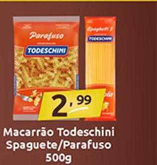 Dubom Supermercados Macarrão todeschini spaguete parafuso oferta