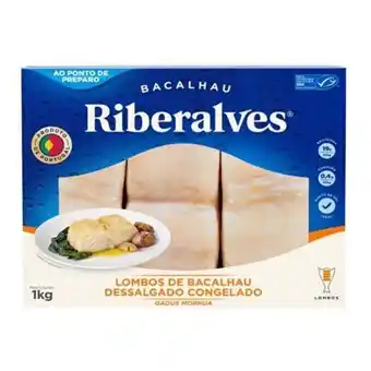 Hortifruti Lombo de bacalhau gadus morhua dessalgado congelado riberalves 1kg oferta