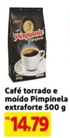 Extra Supermercado Café Torrado e moído Pimpinela Extraforte 500g oferta