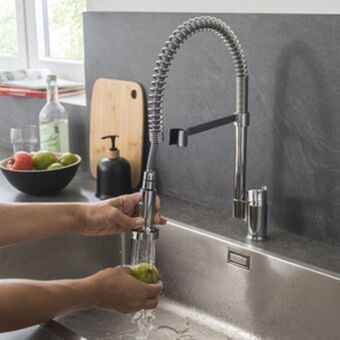 Leroy Merlin Torneira monocomando gourmet para pia de cozinha bica alta cromada gordon delinia oferta