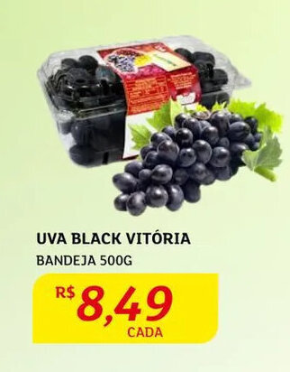 Assaí Atacadista Uva black Vitória 500g oferta