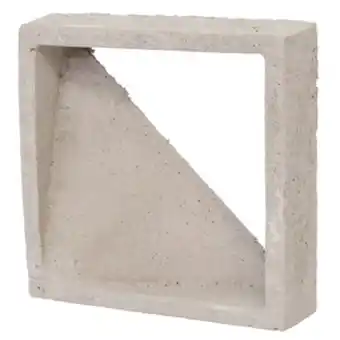 Elemento vazado cobogó gulobov bruto cinza 30x30x9cm ecobloco