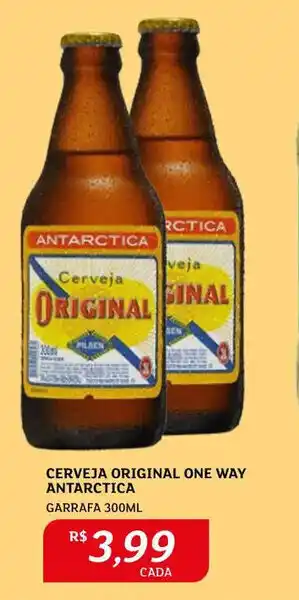 Assaí Atacadista Cerveja Original One Way Antarctica 300ml oferta