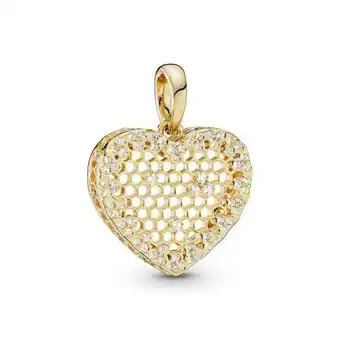 Charm pendente shine favo de mel