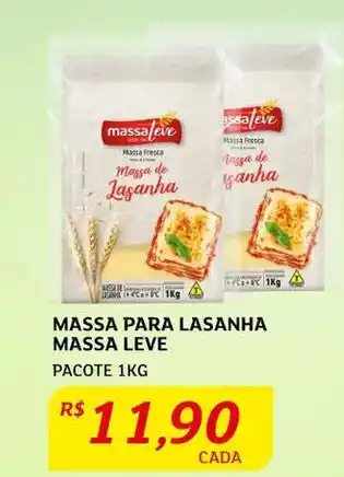 Assaí Atacadista Massa para Lasanha Massa Leve 1kg oferta