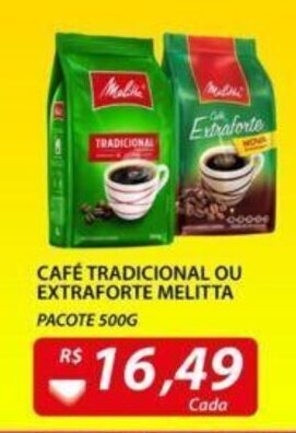 Assaí Atacadista Café Tradicional ou Extraforte Melitta 500g oferta