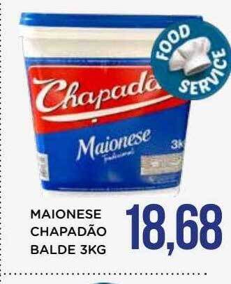 Apoio Mineiro Maionese chapadão balde 3kg oferta