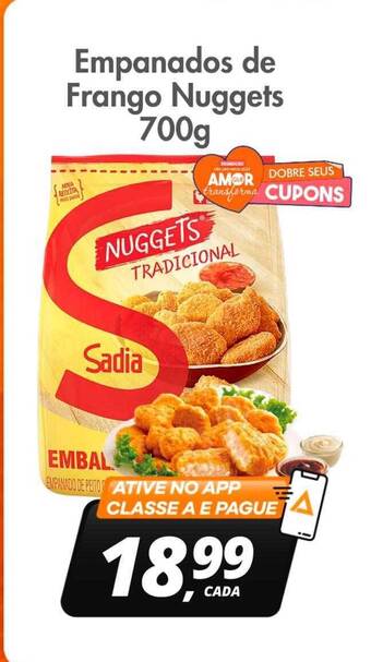 Delta Supermercados Empanados de frango nuggets oferta