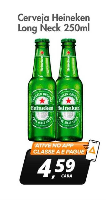 Delta Supermercados Cerveja heineken long neck oferta