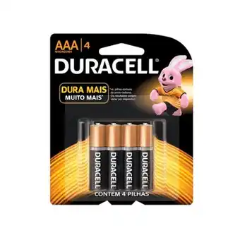 Pilha duracell alc palito c/4