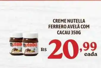 Bahamas Supermercados Creme nutella ferrero avelã com cacau oferta