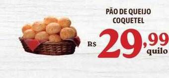 Bahamas Supermercados Pão de queijo coquetel oferta