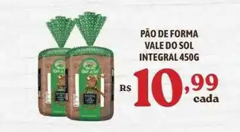 Bahamas Supermercados Pão de forma vale do sol integral oferta
