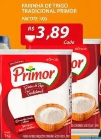 Assaí Atacadista Farinha De Trigo Tradicional Primor 1kg oferta