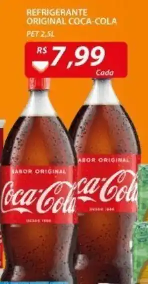 Assaí Atacadista Refrigerante Original Coca Cola 2.5L oferta