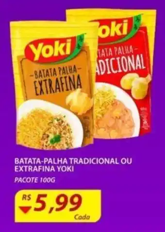Assaí Atacadista Batata Palha Tradicional ou Extrafina Yoki 100g oferta