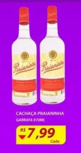 Assaí Atacadista Cachaça Praianinha 970ml oferta