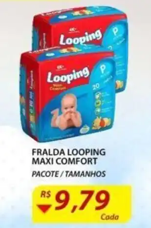 Assaí Atacadista Fralda Looping Maxi Comfort oferta