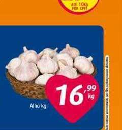Supermercados Intercontinental Alho kg oferta