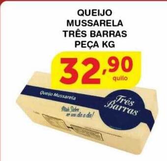 Roldão Queijo mussarela três barras peça oferta