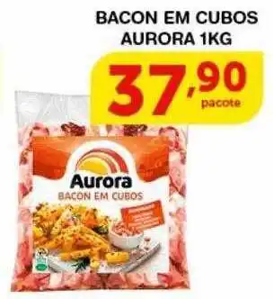 Roldão Bacon em cubos aurora oferta