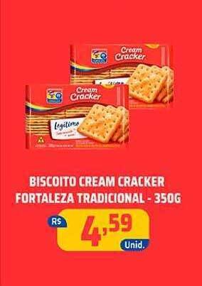 Biscoito cream cracker fortaleza tradicional