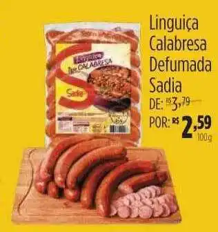 Mambo Linguiça calabresa defumada sadia oferta