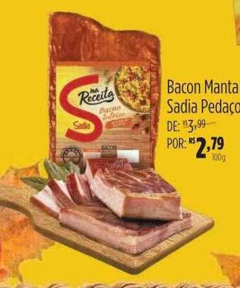 Mambo Bacon manta sadia pedaço oferta