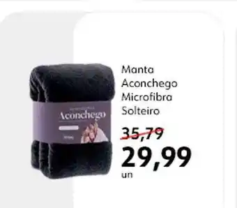 Manta aconhego microfibra solteiro