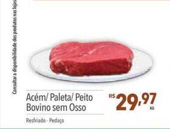 Supermercados Condor Acém paleta peito bovino sem osso oferta