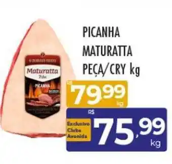 Supermercados Avenida Picanha maturatta peça cry kg oferta